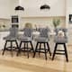 Option Grey Velvet Set Of 4