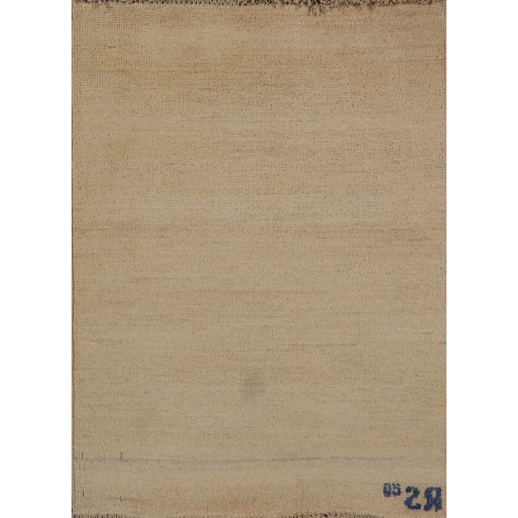 Gabbeh Oriental Foyer Rug Hand-Knotted Wool Carpet - 2'3"x 3'0"
