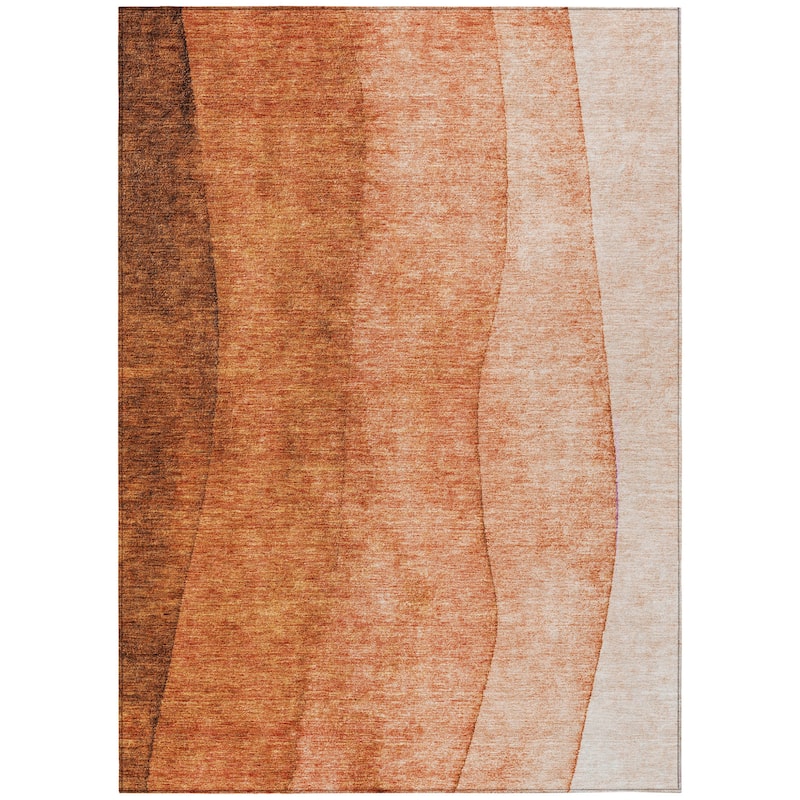 HomeRoots Ombre Transitional Rectangle Outdoor Rug
