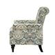HULALA HOME Nailhead Trim Traditional Accent Armchair with Rolled Arms