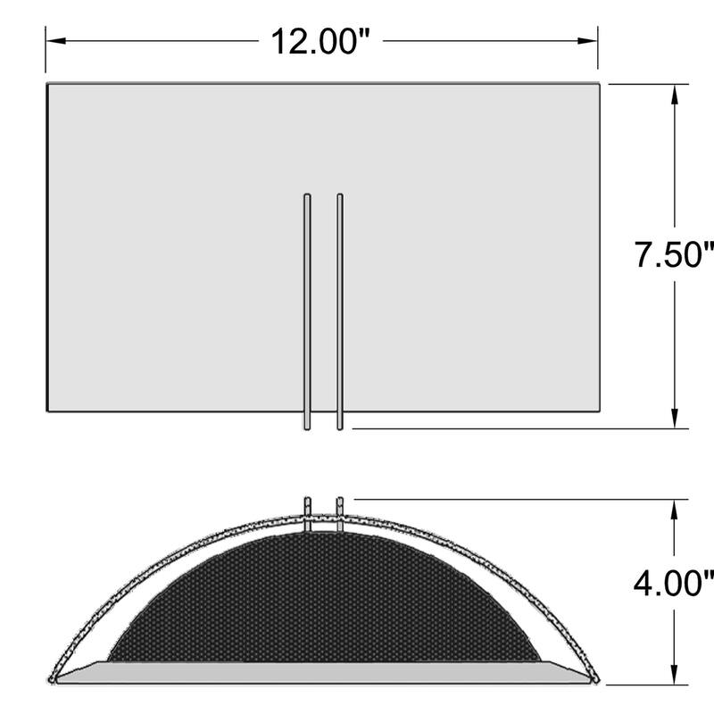 Access Lighting Prong - 1 Light Wall Sconce - Brushed Steel Finish - White Glass - Dedicated LED