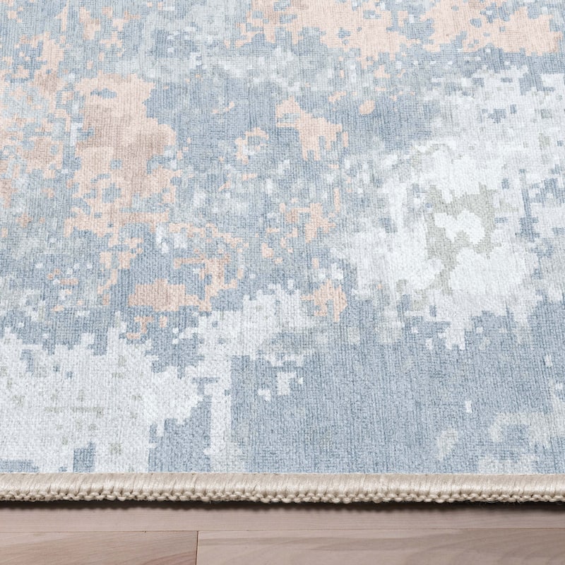 Well Woven Abstract Marrakech Modern Brushstroke Flat-Weave Rug