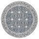 preview thumbnail 54 of 63, SAFAVIEH Handmade Micro-Loop Jelske Wool Rug 5' Round - Navy/Ivory - Round