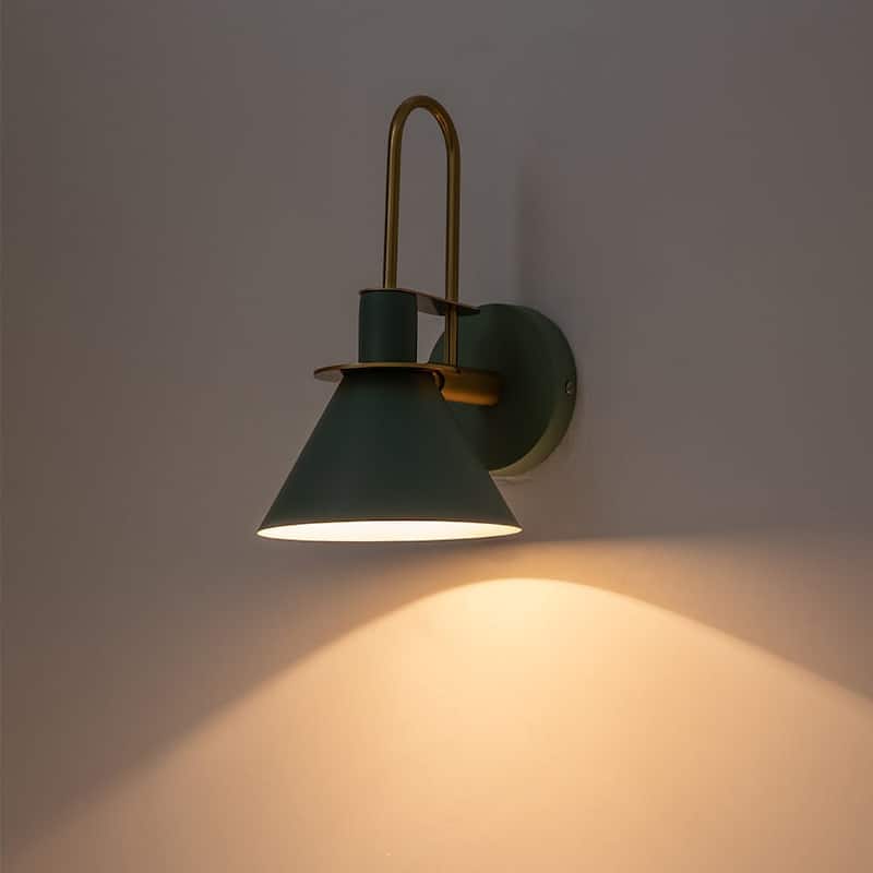 Mid-century Modern 1-Light Cone Wall Sconce - 7in Bedroom Light
