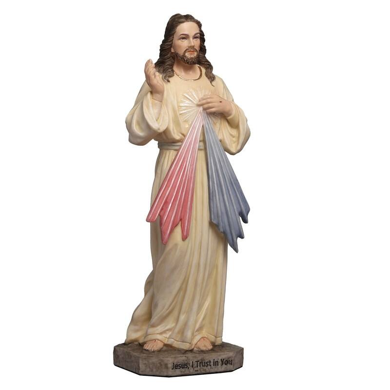6.3 inches Height Polyresin Jesus Christ Divine Mercy Multicolor Finish Figurine