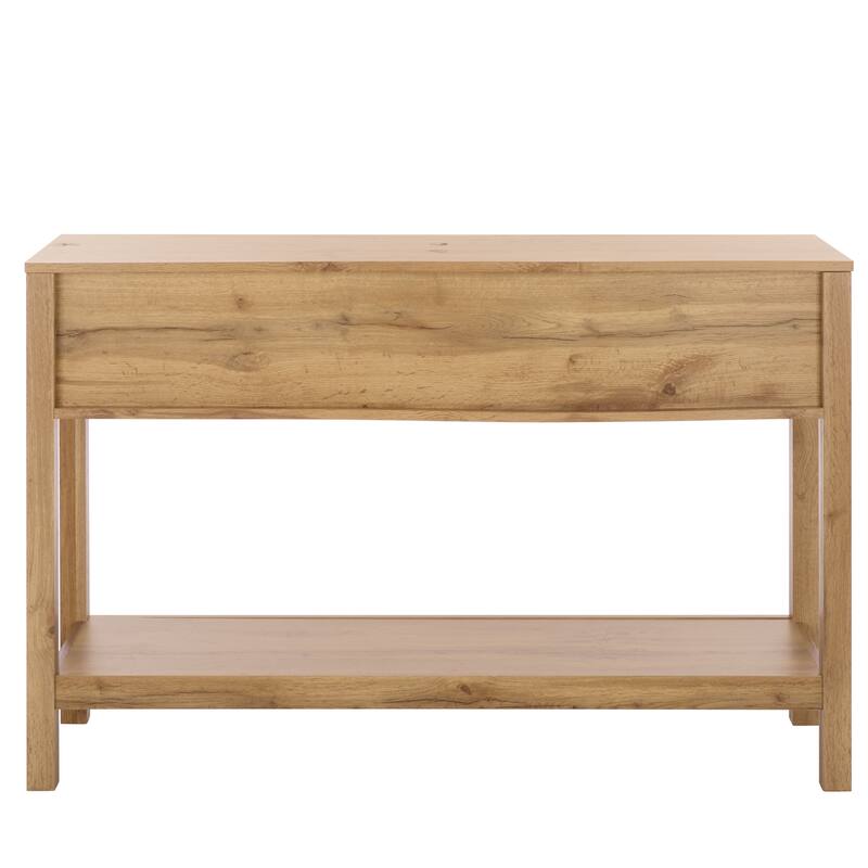 SAFAVIEH Home Seeley 2-Drawer Console Table - 47"W x 14"D x 32"H