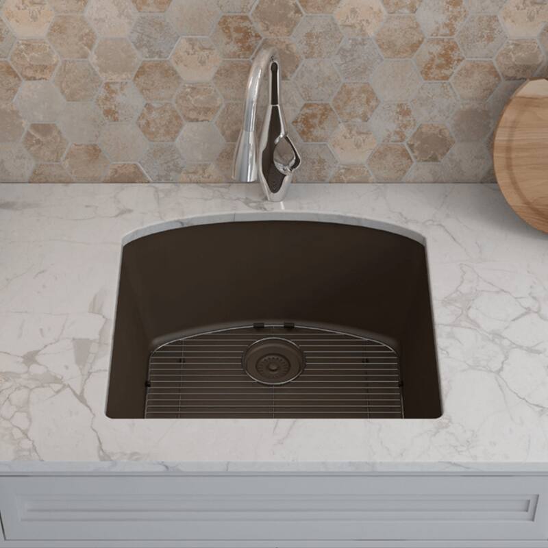 Lexicon Platinum 2321D Quartz Composite Single Bowl Kitchen Sink