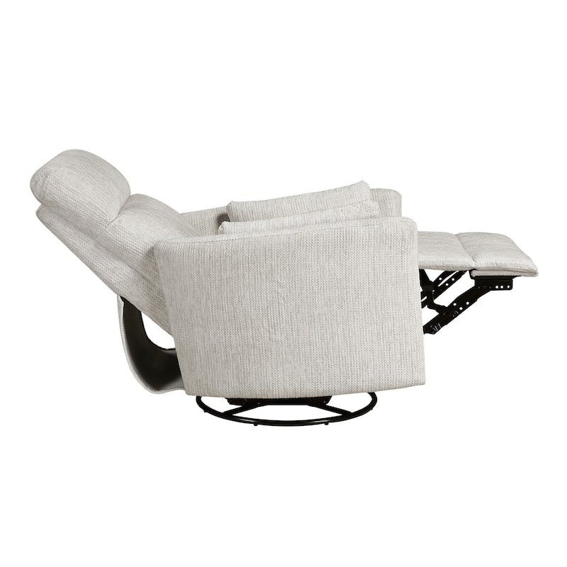 Abbeville 33" Microfiber Manual Swivel Glider Reclining Chair