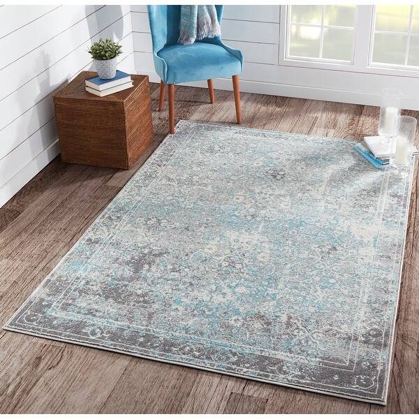 Shop Momeni Luxe Polyester Blend Distressed Design Area Rug Overstock 19527722