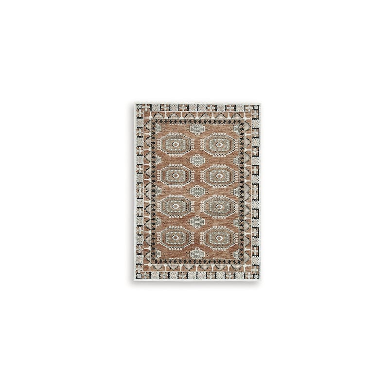 Signature Design by Ashley Qaabiz Brown/Black Area Rug