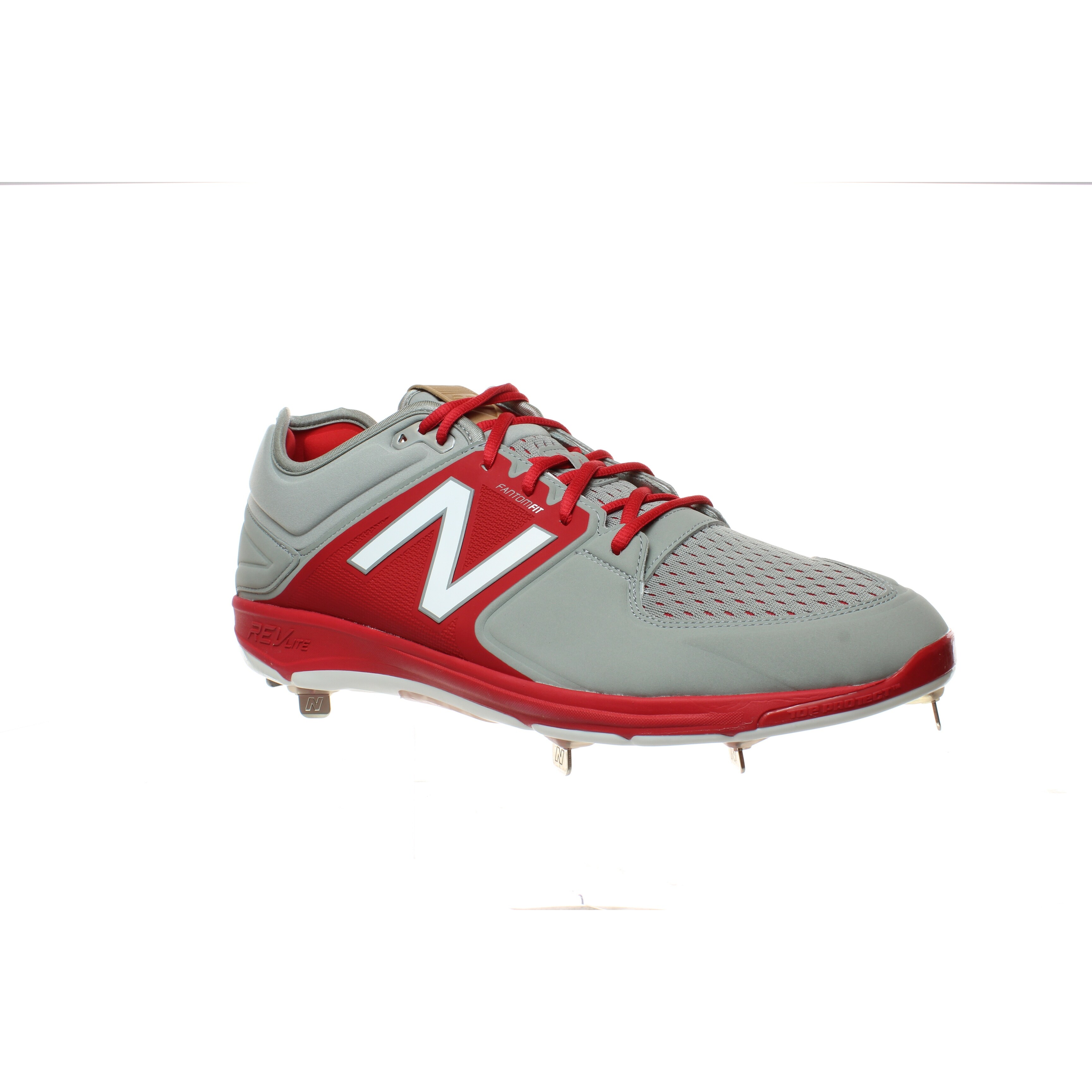 new balance red and black baseball cleats