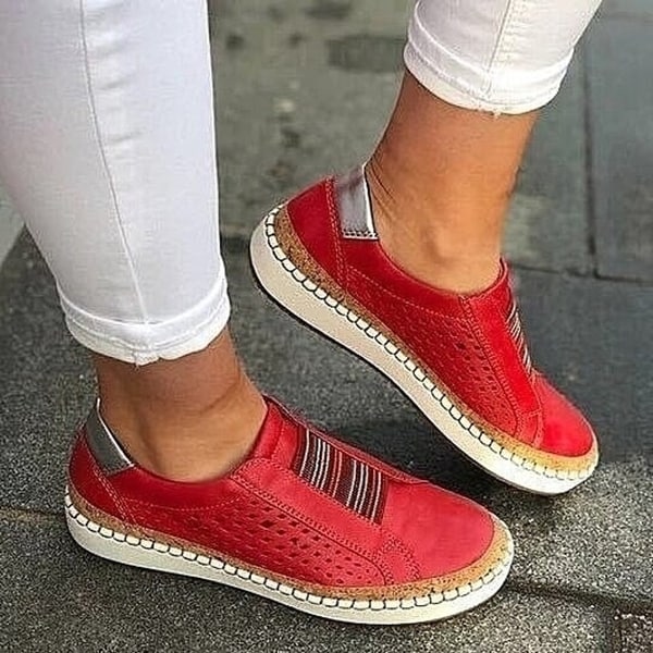 red casual shoes womens