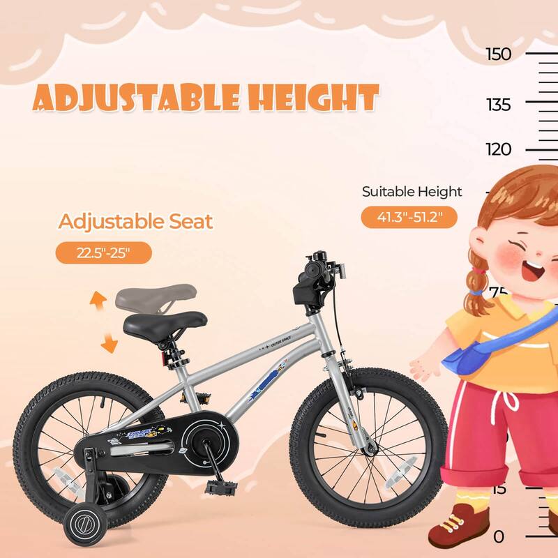 Costway 14/16/18-Inch Kid’s Bike for 4-7 Years Old with Adjustable - See Details