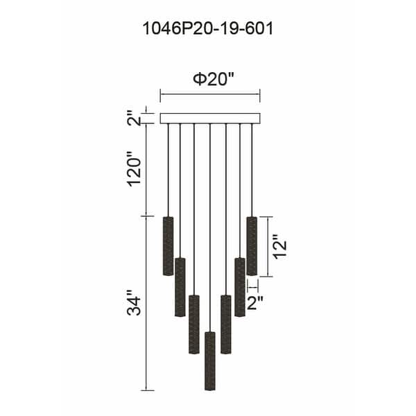 Celina Integrated LED 20in 19 Pendant Chrome Chandelier - Bed Bath ...