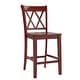 preview thumbnail 5 of 58, Eleanor X-Back Wood Counter Chairs (Set of 2) by iNSPIRE Q Classic