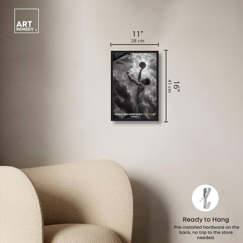 Strengthen Me Canvas by Art Remedy