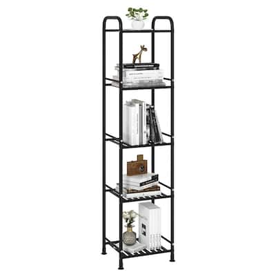 5 Tier Narrow Bathroom Shelving Unit - 13"D x 11"W x 54.7"H