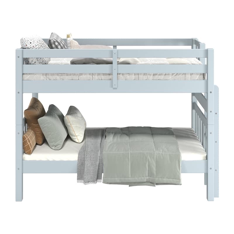 Taylor & Olive Trillium Twin over Twin Bunk Bed with End Ladder