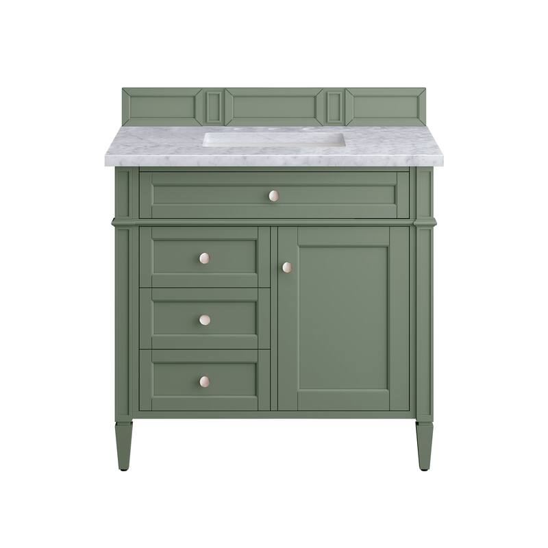 James Martin Vanities Brittany 36" Single Vanity, Smokey Celadon