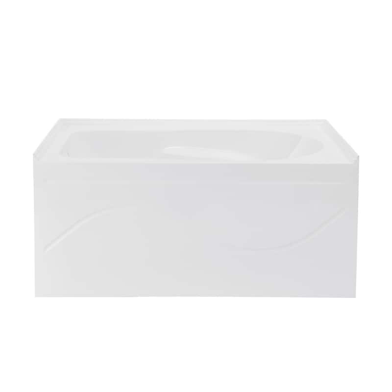 Ivy 54'' X 30" Bathtub With Apron Left Hand Drain In White - 54x31.5 Left