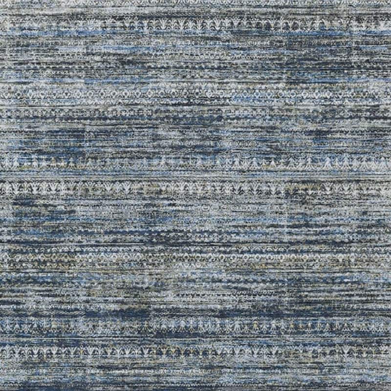 HomeRoots Striped Transitional Rectangle Outdoor Rug