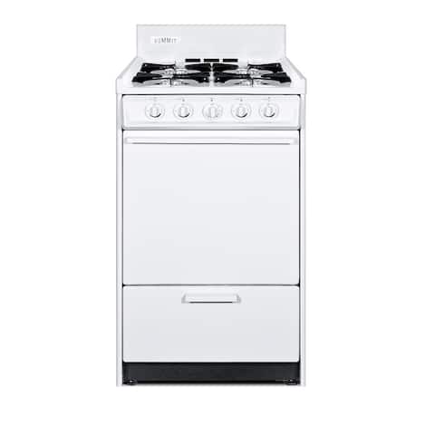 Summit WLM110P 20" Wide 2.46 Cu. Ft. Free Standing Liquid Propane - White