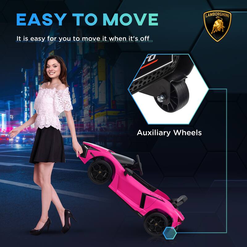 Lamborghini Revuelto Kids Electric Ride-On Car with Remote, Butterfly Doors, and Advanced Suspension