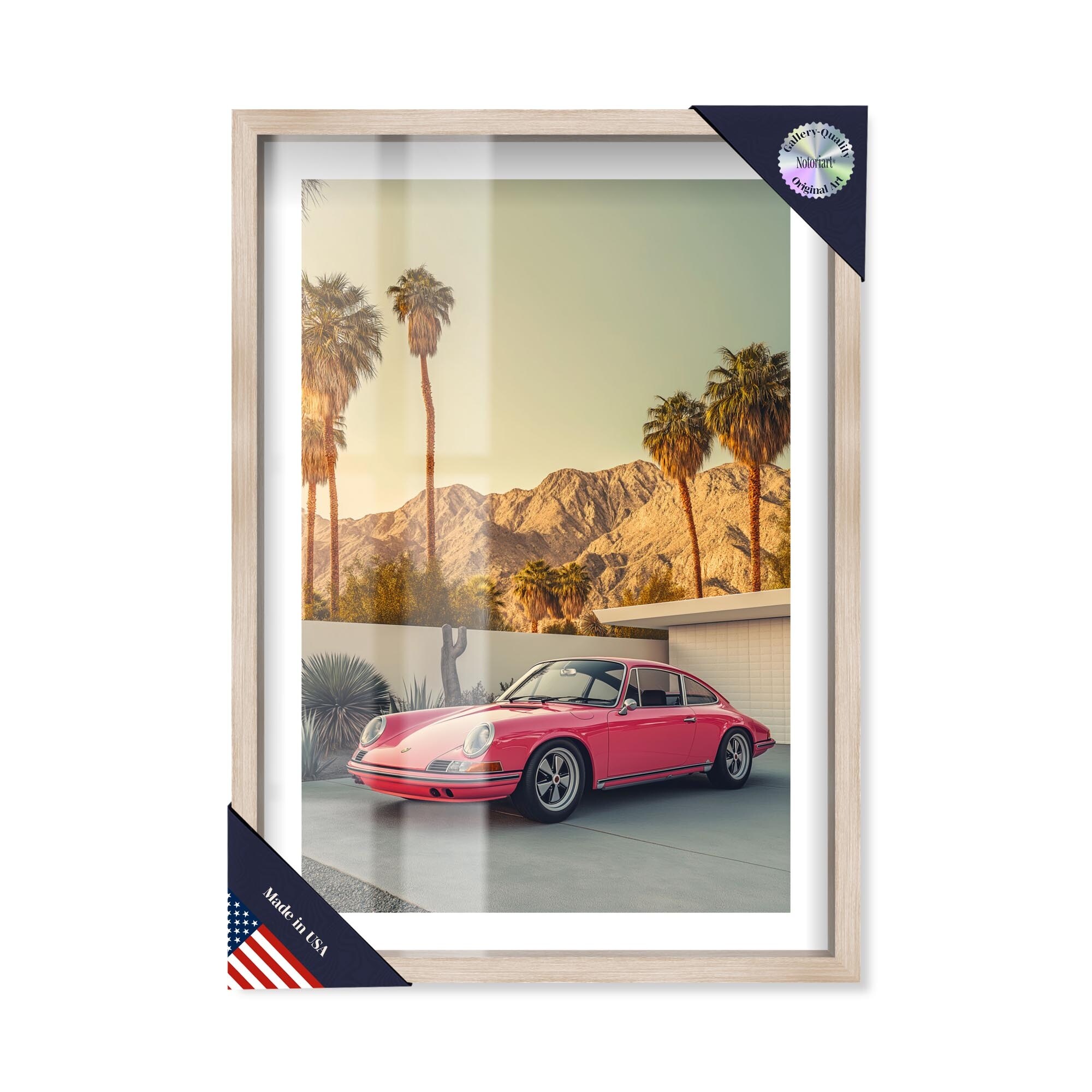 Desert Rose Speed Shadowbox Print by Notoriart