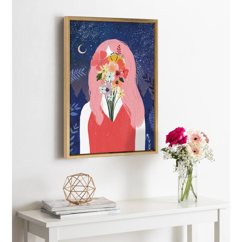 Kate and Laurel Sylvie Beginnings Framed Canvas by Mia Charro