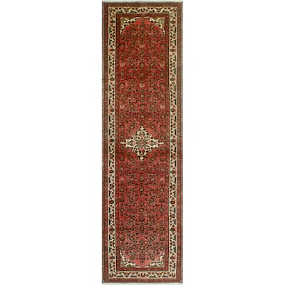 Fine Vintage Distressed Dayana Rust/Ivory Runner - 2'10" x 10'0"