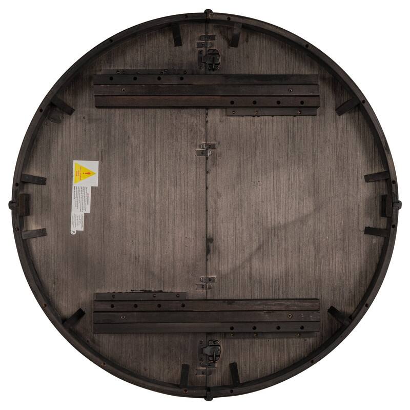 GEITIN Farmhouse Round Extendable Dining Table