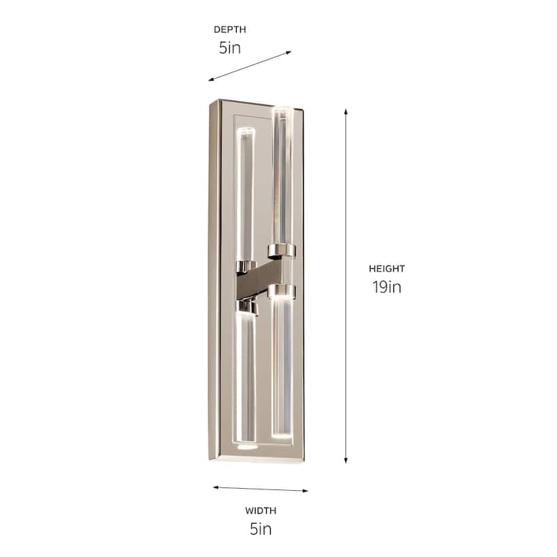 Kichler Lighting Sycara 2-Light Integrated LED Wall Sconce