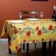 preview thumbnail 132 of 193, Wipeable Spill Resistant Provencal Cotton Cannes Collection Tablecloth 60 x 116 in - Yellow Poppy Stripes