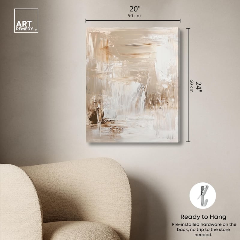 Latte Layers II Canvas by Art Remedy, Gallery Wrapped