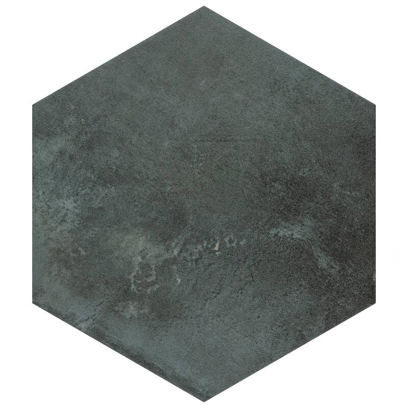 Merola Tile Industrial Hex Green 8-1/2" x 9-7/8" Porcelain Floor and Wall Tile