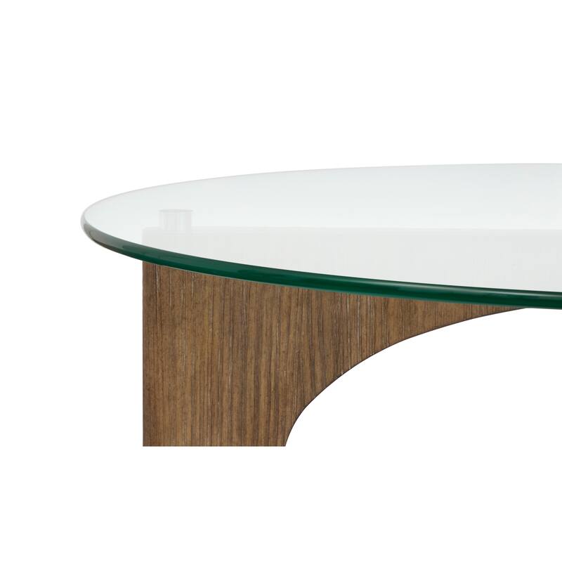 Magnussen Home Lainey Almond Round Cocktail Table - 40''W x 40''D x 17''H