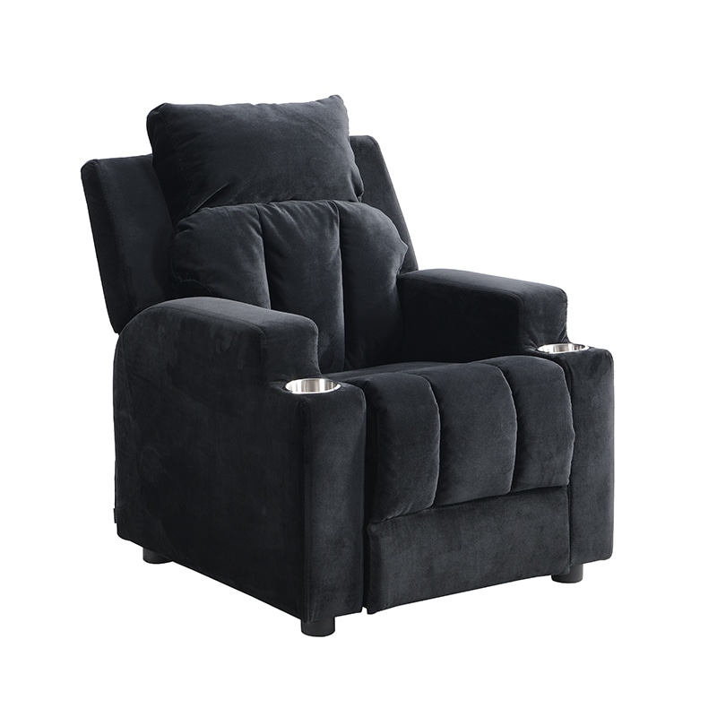 Crushed velvet top kids chair