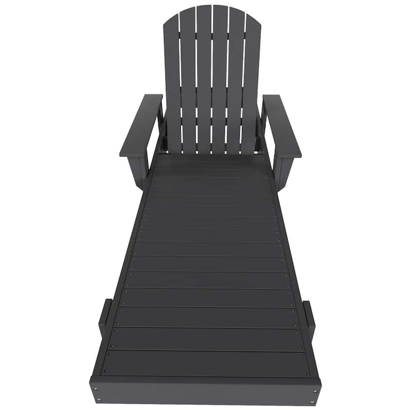 Polytrends Altura Poly Eco-Friendly All Weather Reclining Chaise Lounge with Arms