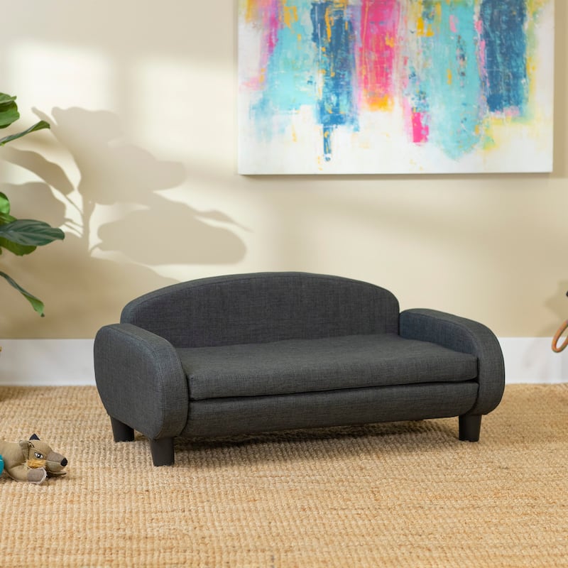 Paws & Purrs Modern Pet Sofa Bed Low-Back Lounger for Dogs & Cats – Removable Washable Mattress Cover