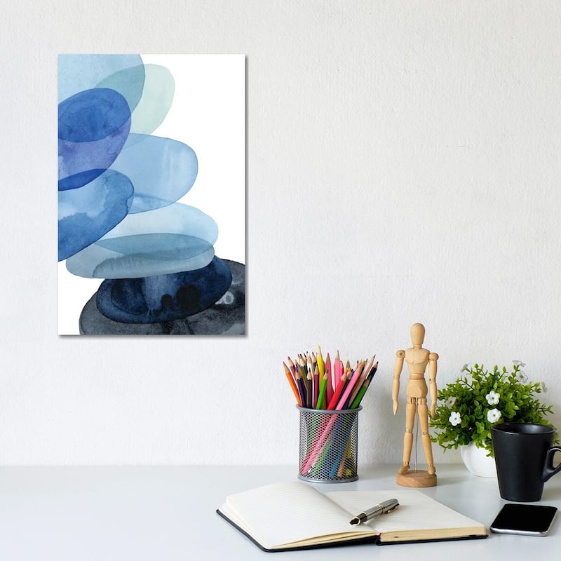 iCanvas "River Worn Pebbles II" by Grace Popp Canvas Print - 12x8x0.75