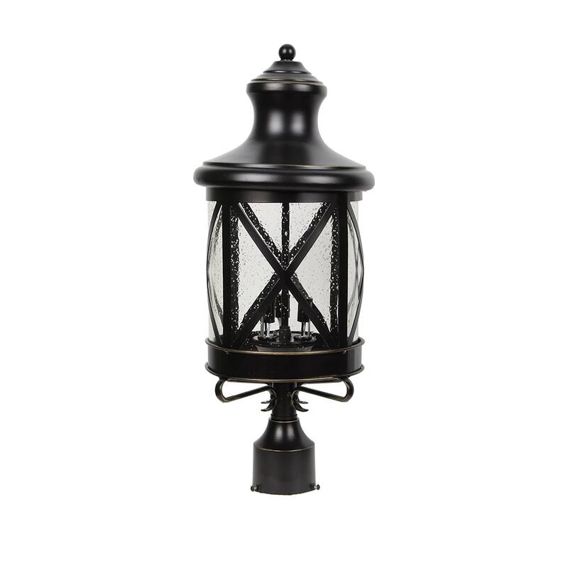 Massengale 3-Light Lantern Head - Oil Rubbed Bronze