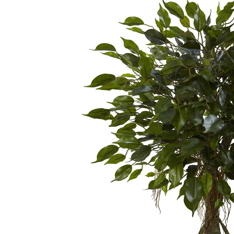 52 Inch Artificial Tree with Planter, Indoor Outdoor Faux Greenery, Tall Decorative Plant, Home Office Decor - 4.33ft.