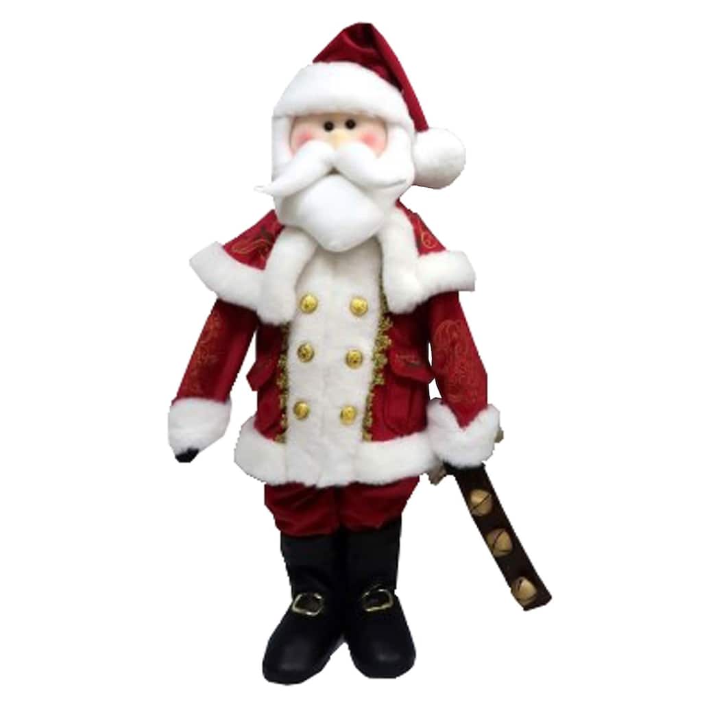 22" Santa Claus with Jingle Bells Christmas Figurine