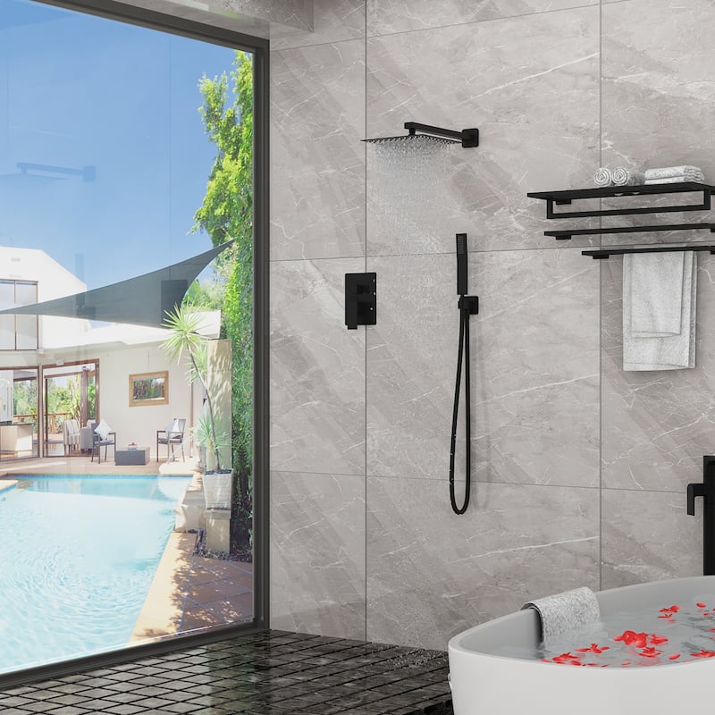 Bathroom Shower System Shower Head Handheld Spray Rainfall Shower