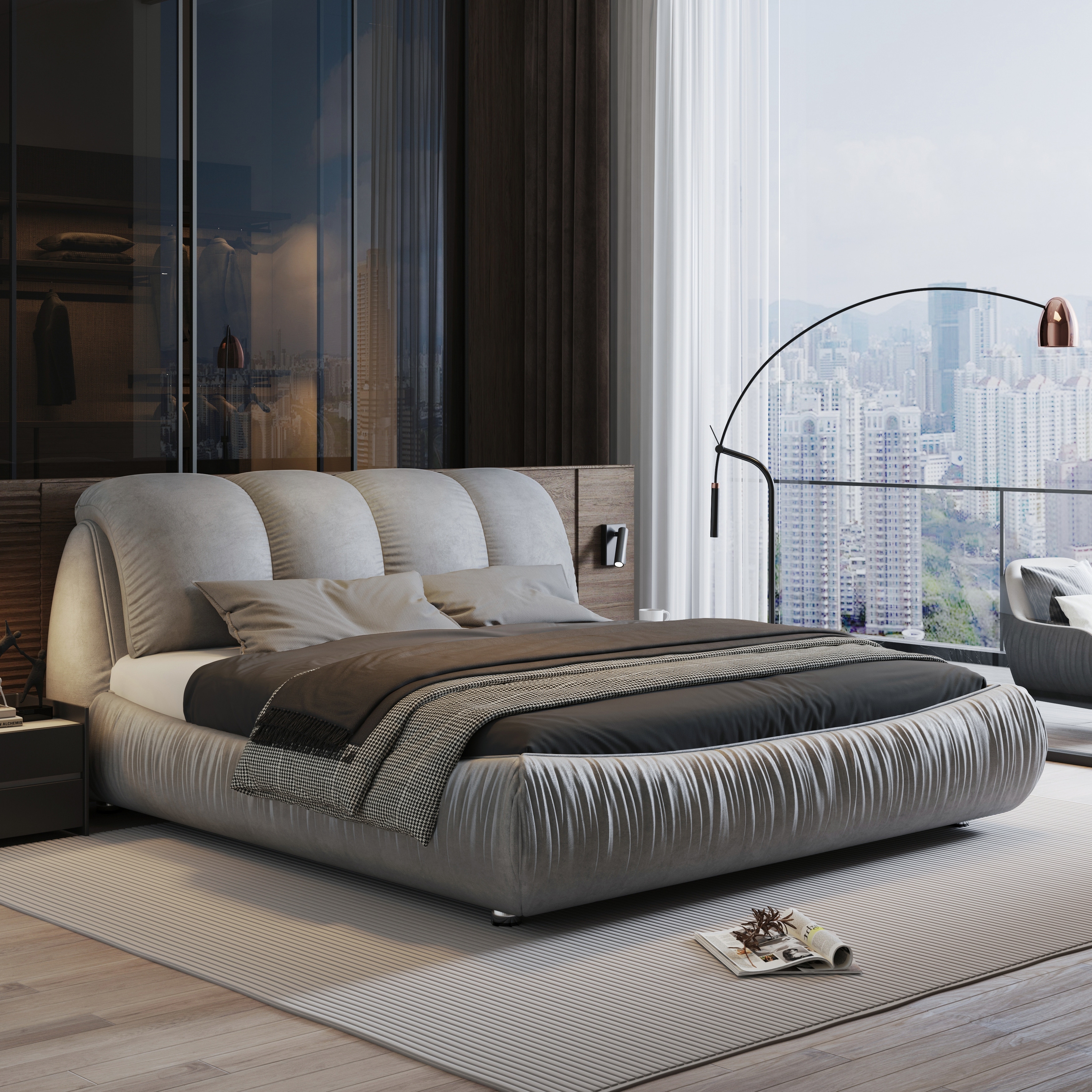 Oversized platform deals bed frame