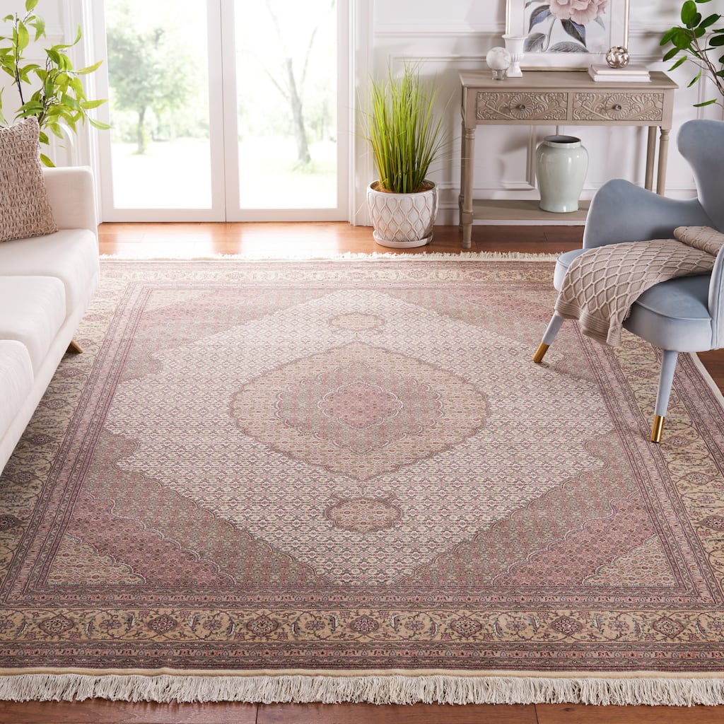 SAFAVIEH Couture Hand-knotted Tabriz Herati Momoko Traditional Oriental Wool