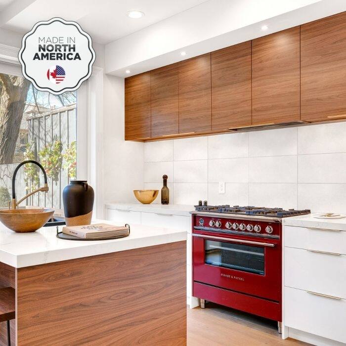 Peel and Stick Backsplash Tile - Smart Tiles Blok White X Large - Kitchen and Bathroom Stick on Tiles