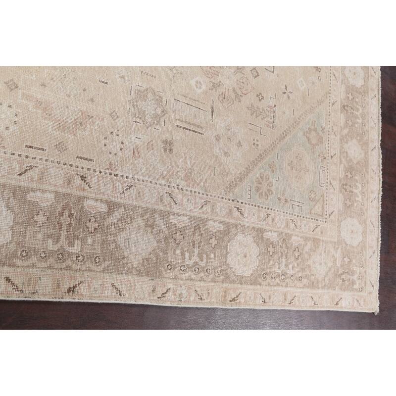 Geometric Traditional Tabriz Persian Area Rug Wool Hand-knotted - 6'8" x 9'8"