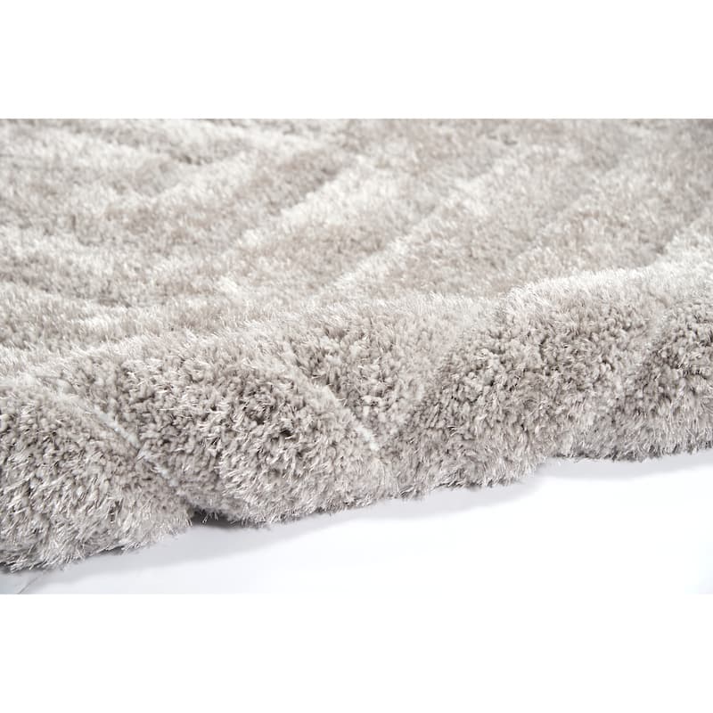 Calvin Klein Esker Modern Plush Shag Hi Low Area Rug