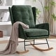 preview thumbnail 5 of 54, HOMYKA 25.2” Wide Rocking Chair with Button Accents for Nurseries Green